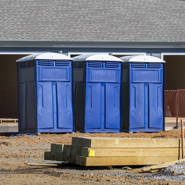 is there a specific order in which to place multiple porta potties in Perryman Maryland